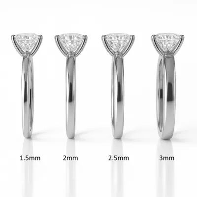 Linda 1.5mm Comfort Fit Engagement Ring