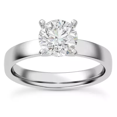 Linda 3mm Comfort Fit Engagement Ring