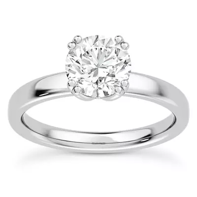 Tulip Double Split Prong Engagement Ring