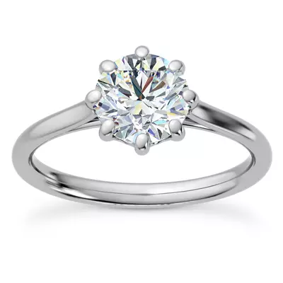 Ramona Eight-Prong Solitaire Engagement Ring