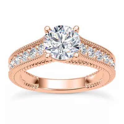 Lido Braided Diamond Engagement Ring