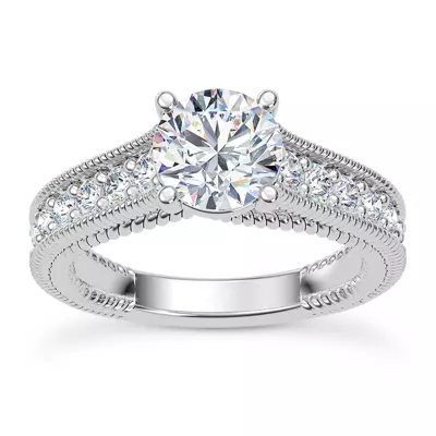 Lido Braided Diamond Engagement Ring