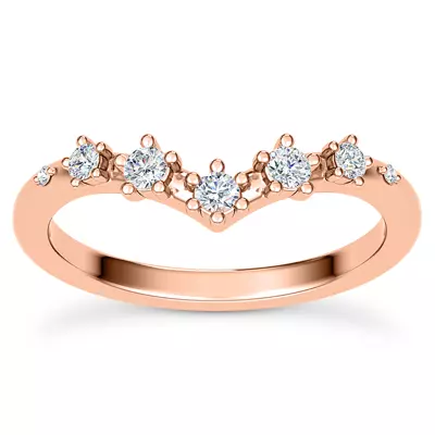 Katya Spaced Diamond Chevron Band