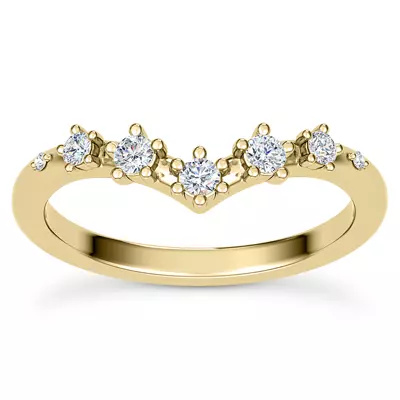 Katya Spaced Diamond Chevron Band