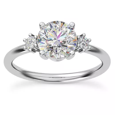 Setting Marni Petite Three-Stone Engagement Ring