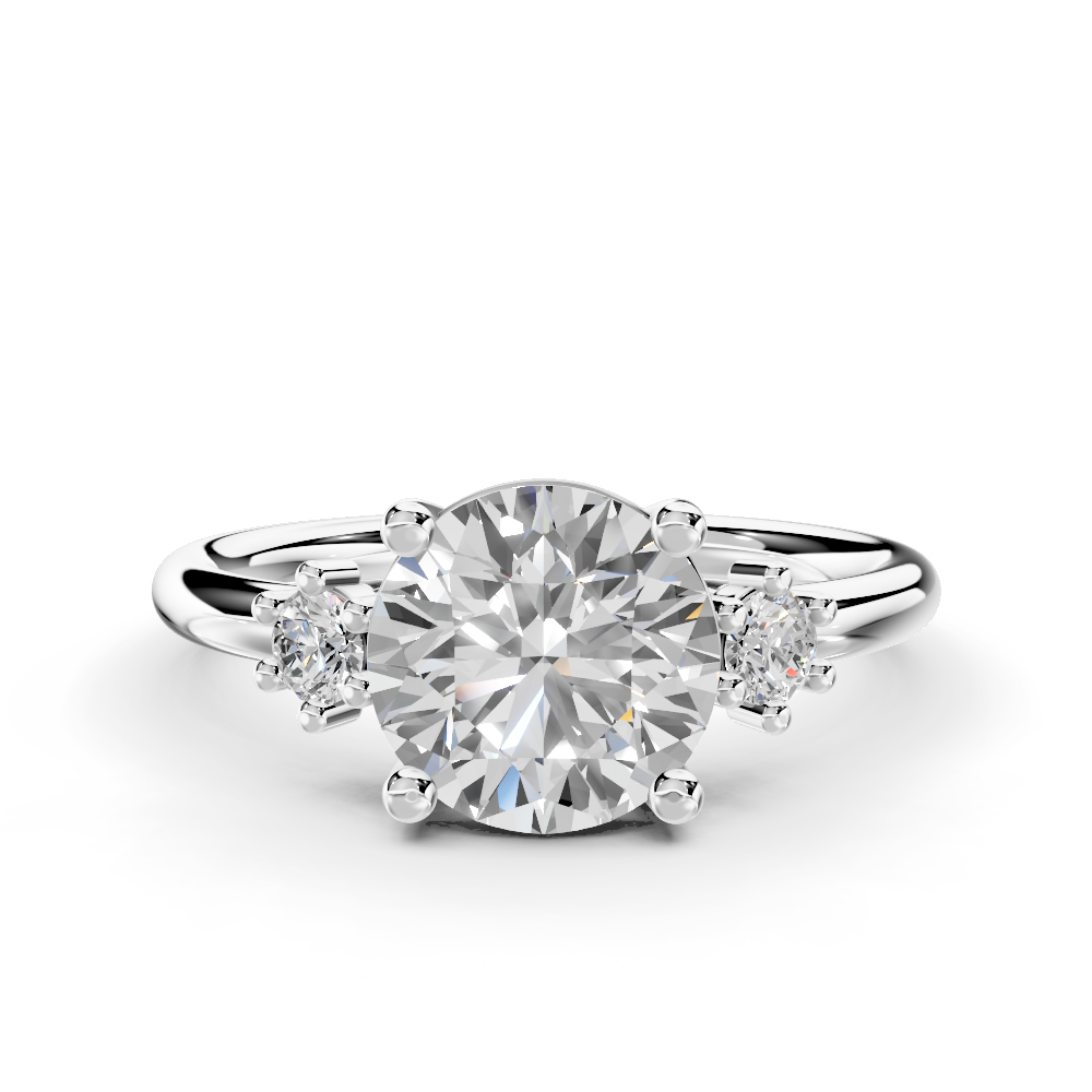 Marni Petite Three-Stone Engagement Ring