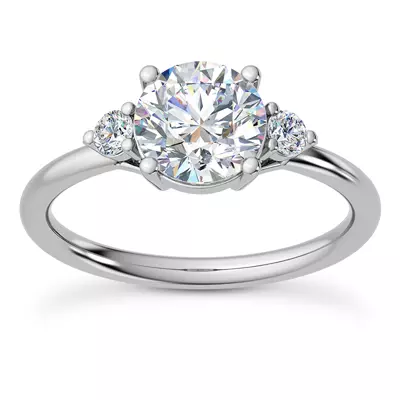 Mavrica Diamond Three-Stone Engagement Ring
