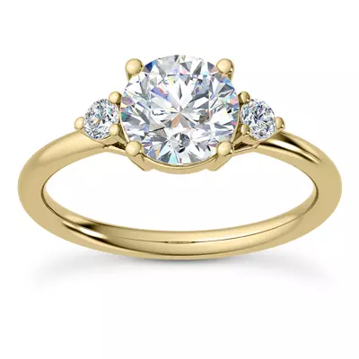 Mavrica Diamond Three-Stone Engagement Ring