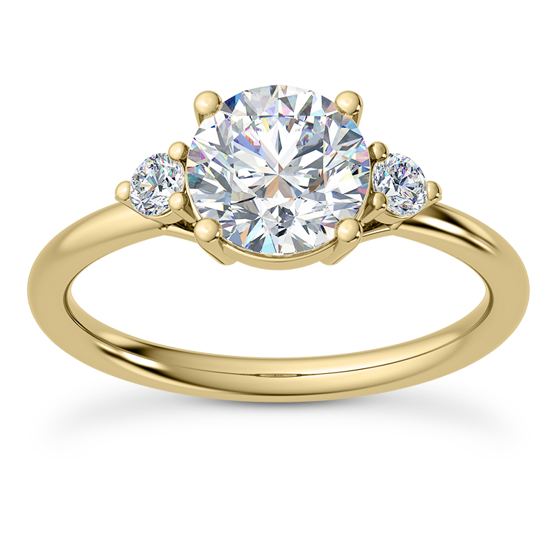 Mavrica Diamond Three-Stone Engagement Ring