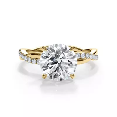 Bellora Pavé Twist Engagement Ring