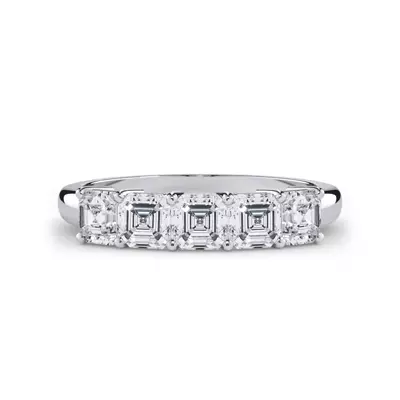 Asscher Cut Diamond 5 Stone Ring (1.00 ct. tw.)