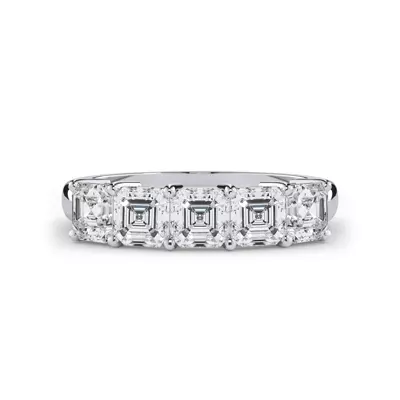 Asscher Cut Lab Diamond 5 Stone Ring (1.50 ct. tw.)