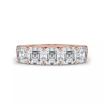 Asscher Cut Lab Diamond 5 Stone Ring (2.00 ct. tw.)