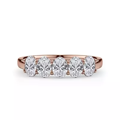 Oval Cut Diamond 5 Stone Ring (1.00 ct. tw.)