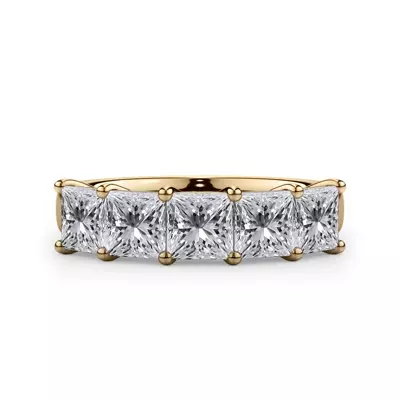 Princess Cut Lab Diamond 5 Stone Ring (2.50 ct. tw.)