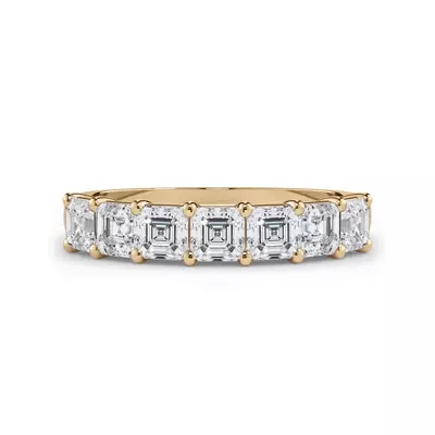 Asscher Cut Lab Diamond 7 Stone Ring (1.00 ct. tw.)