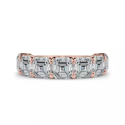 Asscher Cut Lab Diamond 7 Stone Ring (5.00 ct. tw.)