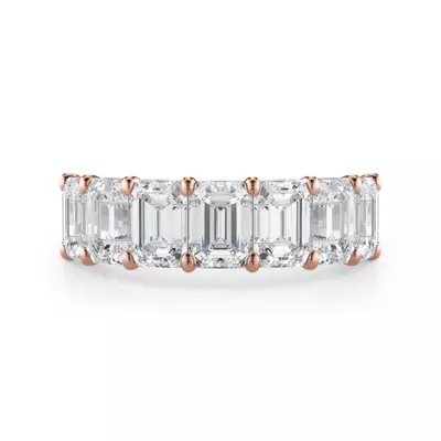 Emerald Cut Lab Diamond 7 Stone Ring (3.50 ct. tw.)