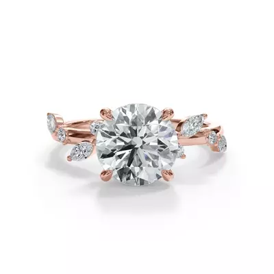 Autumn Cascade Diamond Engagement Ring