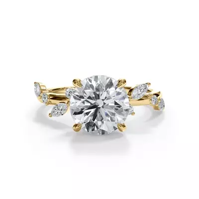 Autumn Cascade Diamond Engagement Ring