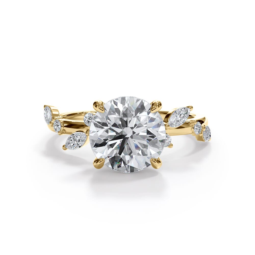 Autumn Cascade Diamond Engagement Ring