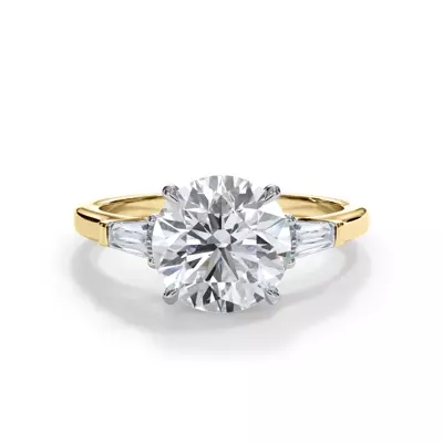 Bellora Petite Tapered Baguette Engagement Ring