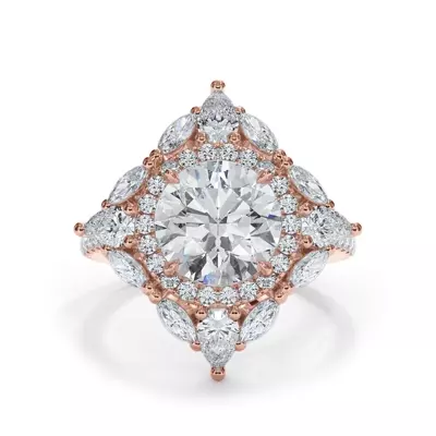 Opuluxe Double Lab Halo Engagement Ring