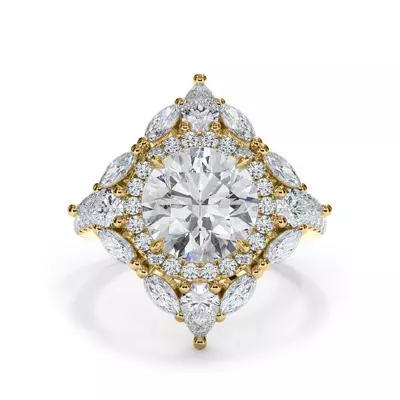 Opuluxe Double Lab Halo Engagement Ring