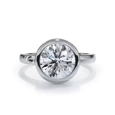 Bellora Cathedral Bezel Engagement Ring 