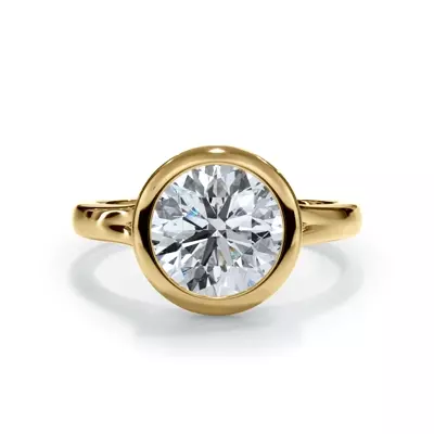 Bellora Cathedral Bezel Engagement Ring 