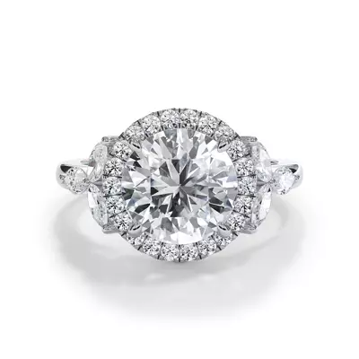 Elysian Marquise Diamond Halo Engagement Ring