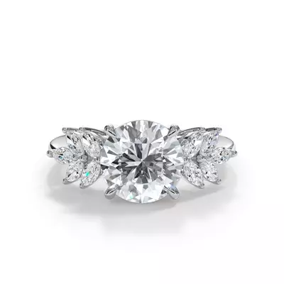 Liora Marquise Diamond Cluster Engagement Ring
