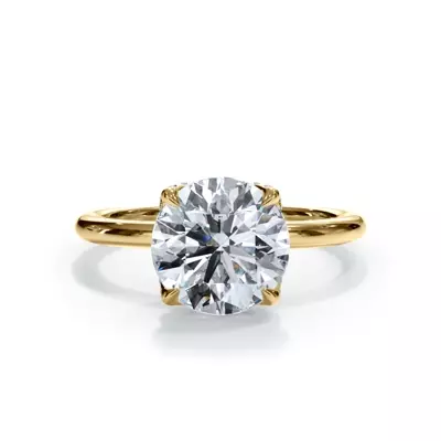 Bellora Pavé Tulip Engagement Ring
