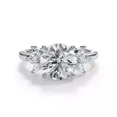 Virelle Marquise Cluster Engagement Ring