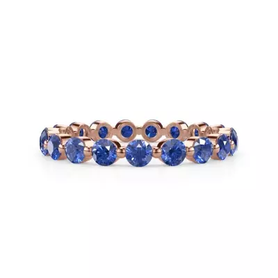 Sapphire Shared Prong Eternity Ring