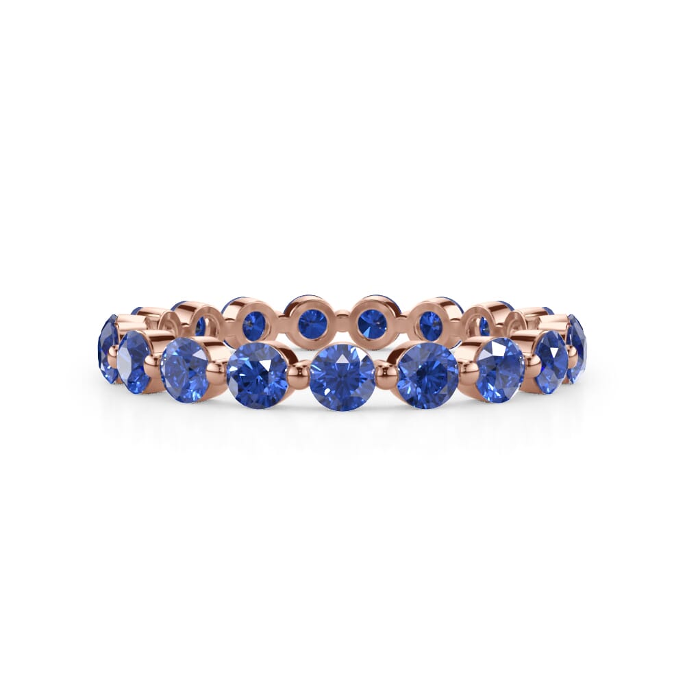Sapphire Shared Prong Eternity Ring
