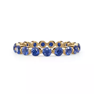 Sapphire Shared Prong Eternity Ring
