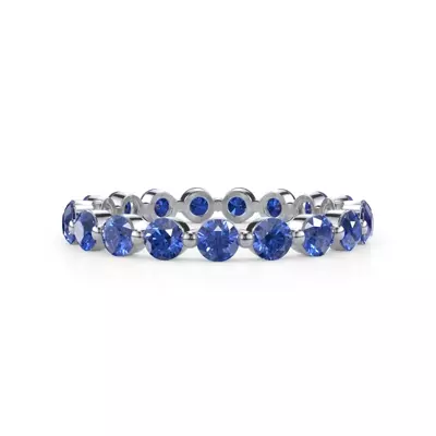 Sapphire Shared Prong Eternity Ring