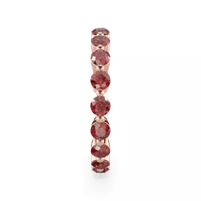 Ruby Shared Prong Eternity Ring