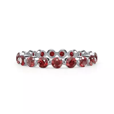 Ruby Shared Prong Eternity Ring