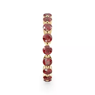 Ruby Shared Prong Eternity Ring