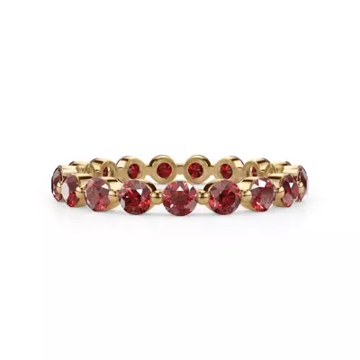Ruby Shared Prong Eternity Ring