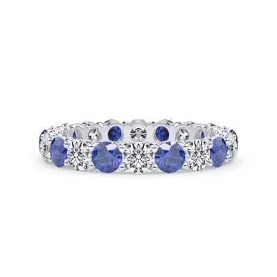 Classic Sapphire and Diamond Eternity Band