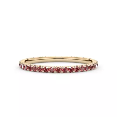 Ruby Pavé Eternity Band
