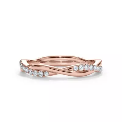 Bellora Pavé Twist Diamond Band