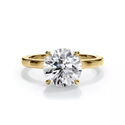 Bellora Hidden Halo Lab Engagement Ring (2mm)