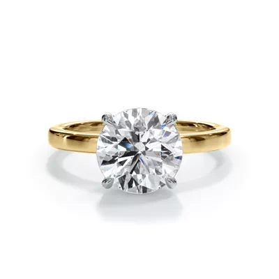 Bellora Two-Tone Solitaire Engagement Ring (2mm)