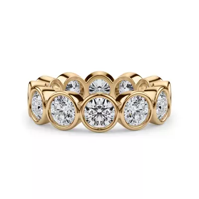Round Bezel Lab Diamond Eternity Ring (3.90ct. tw.)