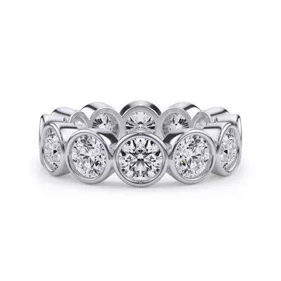 Round Bezel Diamond Eternity Ring (3.90ct. tw.)