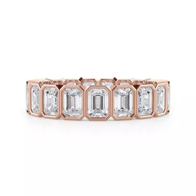 Emerald-Cut Bezel Lab Diamond Eternity Ring (2.85ct. tw.)